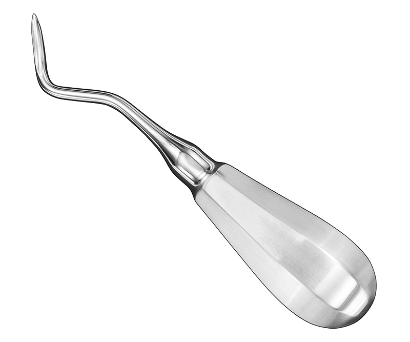 FLOHR, root elevator, angled, size 3